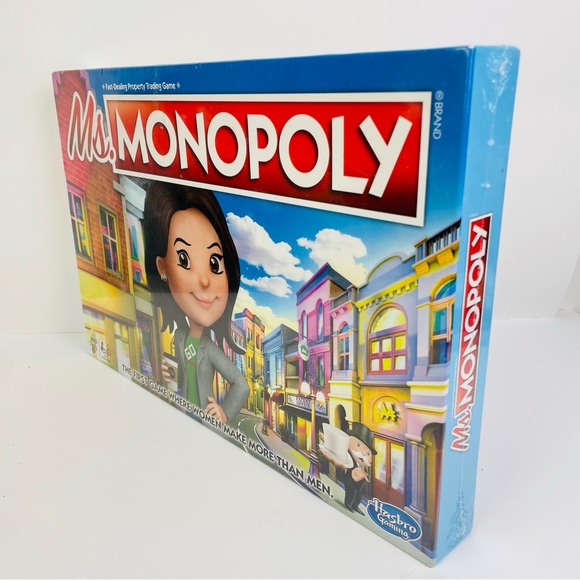 Ms. Monopoly Hasbro Gaming Board Game Parker Brothers Ages 8+ Women Investors - Picture 4 of 6